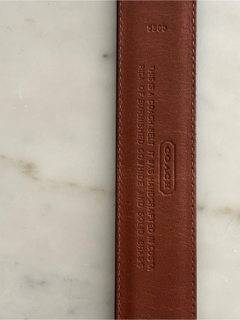 Vintage Coach Leather Belt